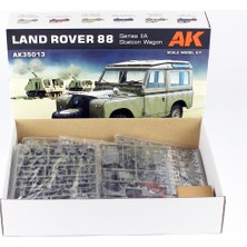 Ak Interactive 35013 1/35 Ölçek, Land Rover 88 Series Iıa (Steyşın Vagon), Askeri Araç Plastik Model Kiti