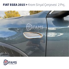 Fams Otomotiv Fiat Egea Krom Sinyal Çerçevesi 2 Parça 2015 Üzeri Paslanmaz Çelik