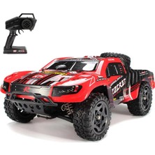 Remo 1621 1/16 Ölçek, 4WD Off Road Short Course (Rocket Smart) Kırmızı Kaportalı, Fırçalı MOTORLU,7.4V 1500MAH Li-Po Pilli, Rc