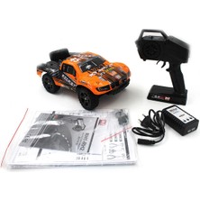 Remo 1621 1/16 Ölçek, 4WD Off Road Short Course (Rocket Smart) Turuncu Kaportalı, Fırçalı MOTORLU,7.4V 1500MAH Li-Po Pilli, Rc