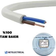 Ünal Kablo 2x1.5 Nym - 50 Metre Tek Damar Antigron Kablo