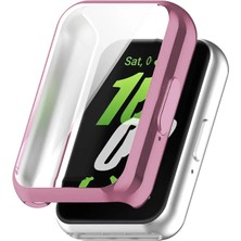 Microsonic Samsung Galaxy Fit 3 Kılıf 360 Full Round Soft Silicone Pembe