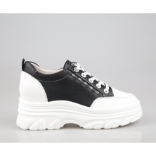 Guja 24Y361 Dolgu Topuk Siyah Kadın Sneakers