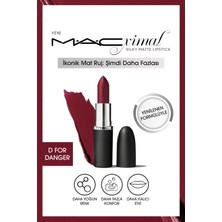 M·A·CXIMAL Silky Matte Lipstick Nemlendirme Etkili Yoğun Renk Sağlayan Ruj - D For Danger