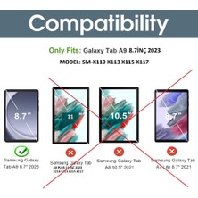 MobaxAksesuar Samsung Galaxy Tab A9 8.7inçKılıf New Pu Deri Smart Standlı Case Uyku Modlu