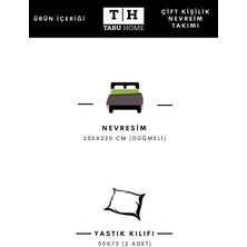 Tabu Home Ipliği Boyalı Çift Kişilik Nevresim Seti
