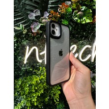 Nftech Apple iPhone 11 Uyumlu Kılıf Şeffaf Koruyucu Kenarlı Renkli Kılıf