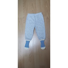 Fuar Baby Açık Gri Çoraplı Pijama Altı (Kalın Kumaş)