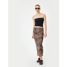 Koton Crop Straplez Üst Drapeli Slim Fit