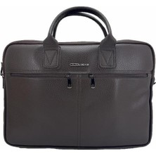 Çanta Yurdu Ççs London 71452 Vegan Deri Laptop Evrak Çantası 15 Inç Kahve