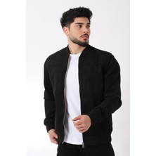 Stil Kombin Kolej Yaka Bel Lastikli Süet Mevsimlik Mont Bl 1711-60287