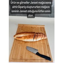 Janset Bambu Kenarlı Kesme Tahtası 45*38cm,Hamur açma tahtası ,