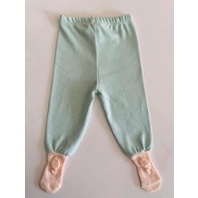 Anka Baby Tanem Çoraplı Kız Bebek Pantalon  Organik