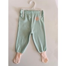 Anka Baby Tanem Çoraplı Kız Bebek Pantalon  Organik