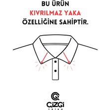 Çizgi Triko Erkek Yazlık Triko Tişört Kıvrılmaz Polo Yaka Regular Kalıp