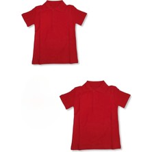 Bilge Trend 2 Adet Kız Erkek Çocuk Polo Yaka Kısa Kollu Okul T-Shirt