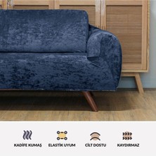 riselerhome Kadife Tekli Koltuk Örtüsü Lastikli Kanepe Örtüsü |  Koltuk Kılıfı Tekli Koltuk  Örtüsü