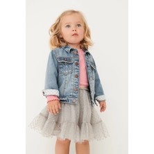 Next Baby Kız Çocuk Mavi Denim Kot Ceket