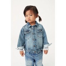 Next Baby Kız Çocuk Mavi Denim Kot Ceket