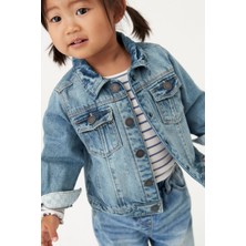 Next Baby Kız Çocuk Mavi Denim Kot Ceket