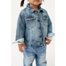 Next Baby Kız Çocuk Mavi Denim Kot Ceket