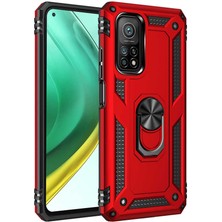 FUJİMAX Xiaomi Mi 10T Pro 5g Kılıf Yatay ve Dikey Kullanıma Özel Zırh Özelliki Yüzüklü Telefon Kılıfı