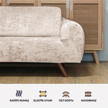 riselerhome Kadife Tekli Koltuk Örtüsü Lastikli Kanepe Örtüsü |  Koltuk Kılıfı Tekli Koltuk  Örtüsü