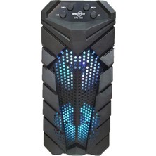 Roxy Gts 1559 3"x2 Fantastik Bluetooth Hoparlör Fm USB Tf Aux Destekli Rgb Işıklı 10W Speaker