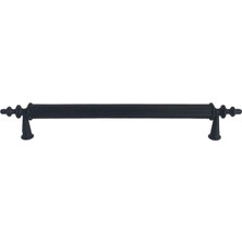 Glaswen 12 Adet Erciyes Kulp Siyah 160 mm Kulp Mobilya Mutfak Dolabı Çekmece Dolap Kapak Kulpu Kulbu Metal Kulpları