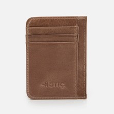 Hotiç Erkek Deri Gri Kartlık