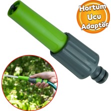 Badem10 Sök Tak Pratik Ayarlanabilir Hortum Ucu 12 cm Bahçe Sulama Araba Yıkama Temizleme Aparatı Plastik
