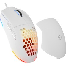 Rampage Blink Beyaz Makro Tuşlu Rgb 12800 Dpı Gaming Mouse Oyuncu mouse