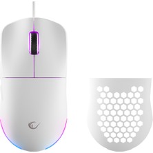 Rampage Blink Beyaz Makro Tuşlu Rgb 12800 Dpı Gaming Mouse Oyuncu mouse