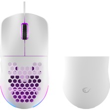 Rampage Blink Beyaz Makro Tuşlu Rgb 12800 Dpı Gaming Mouse Oyuncu mouse