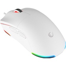 Rampage Blink Beyaz Makro Tuşlu Rgb 12800 Dpı Gaming Mouse Oyuncu mouse