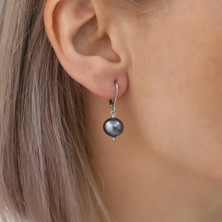 Nox Jewelry 925 Ayar Gümüş Tavuskuşu Tatlısu Incisi KÜPE-10MM