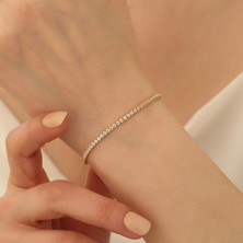 Nox Jewelry 925 Ayar Gümüş Su Yolu Italyan Bileklik
