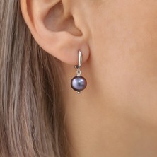Nox Jewelry 925 Ayar Gümüş Tavuskuşu Tatlısu Incisi KÜPE-10MM