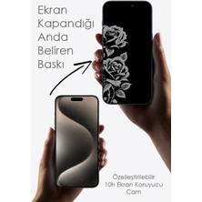 MoonStar Screen Protection Çiçek Baskılı Iphone Uyumlu Ekran Korucu Cam