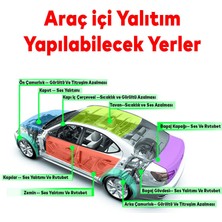 Badem10 Araç Oto Ses Isı Yalıtım Izolasyon Bandı Bantı Kauçuk Sünger 75 mm 5 Metre