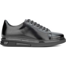 Tamer Tanca Erkek Hakiki Deri Siyah Açma Sneakers & Spor Ayakkabı 698 1089-5 Erk Ayk SK23/24 Sıyah Acma
