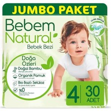 Bebem Natural Bebek Bezi (4 No) 30'lu