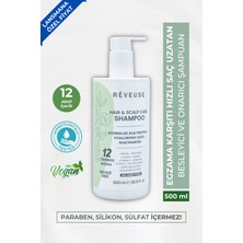 Reveuse 12 Aktifli Saç Dökülmesine Karşı Şampuan,hızlı Saç Uzatan Tuzsuz-Sülfatsız Bakım ve Onarım 500ML