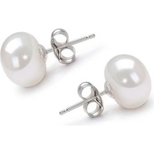 Chavin Bayan 6 mm Gerçek Inci Çelik Küpe CE86-6