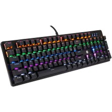 Hp GK100F Mekanik Gaming Klavye Rgb Işıklı Kablolu Klavye Şık Zafir Modern Tasarım Türkçe Q Klavye