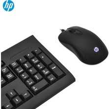 Hp KM100 Kablolu Klavye Mouse Set Kurulumu Kolay Tak Çalıştır Şık Zafir Modern Tasarım Türkçe Q Klavye