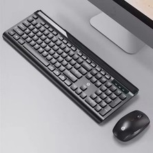 Hp CS500 Kablosuz Klavye Mouse 2,4g Kablosuz Kurulumu Kolay Tak Çalıştır Şık Zafir Modern Tasarım Türkçe Q Klavye - Siyah Renk