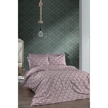 Makiteks Pamuklu Lila Oryantal 200X220 cm Çift Kişilik Nevresim ve 2 Yastık Kılıfı Seti