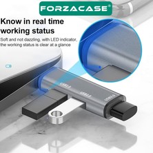 Forzacase Type-C To USB 3.0 Çoğaltıcı Hub 3in1 Otg Adaptör - FC446
