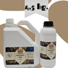 Eposoft Yeni Şeffaf Epoksi Reçine Kalın Döküm 4,5 Kg. (A+B) Sehpa, Masa Uygulamaları Için | Yeni Ürün